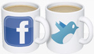 Twitter and Facebook